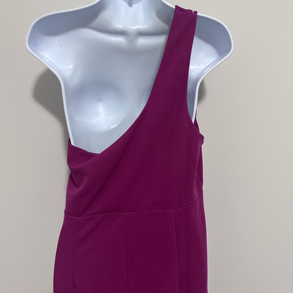 Lulu's Vibrant Purple Flirtatious Features Purple One-Shoulder Midi Dress - Picture 7 of 11